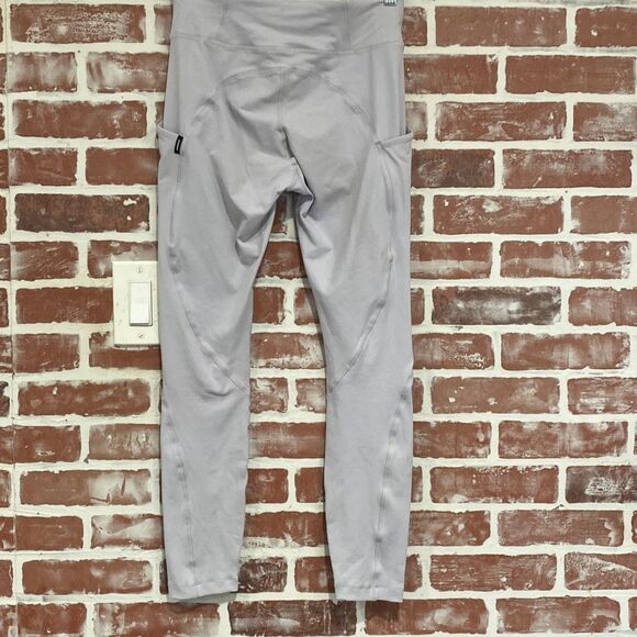 Monrow Light Blue Gray Full Length Movement High Rise Leggings Size Small Womens - Picture 2 of 8